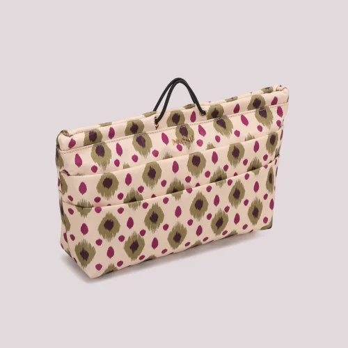 Alternative view of Mimi Muà - Portaoggetti in nylon - Beige e verde