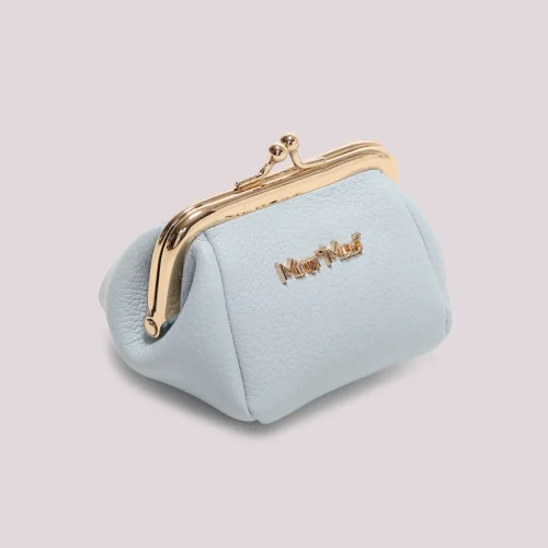 Alternative view of Mimi Muà - Portamonete in Ecopelle - Celeste