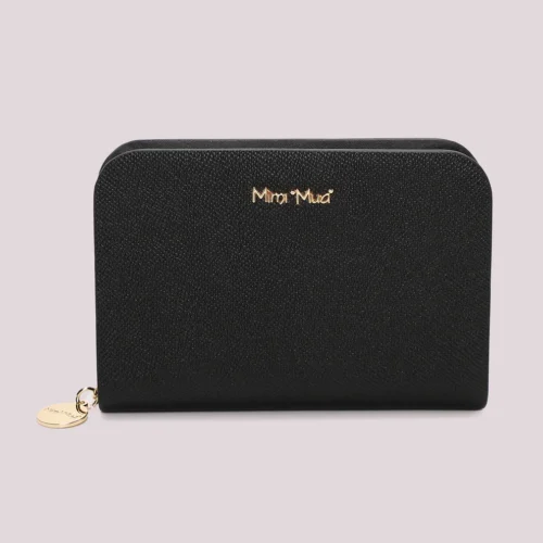 Mimi Muà - Portafoglio Basico in Ecopelle - Nero