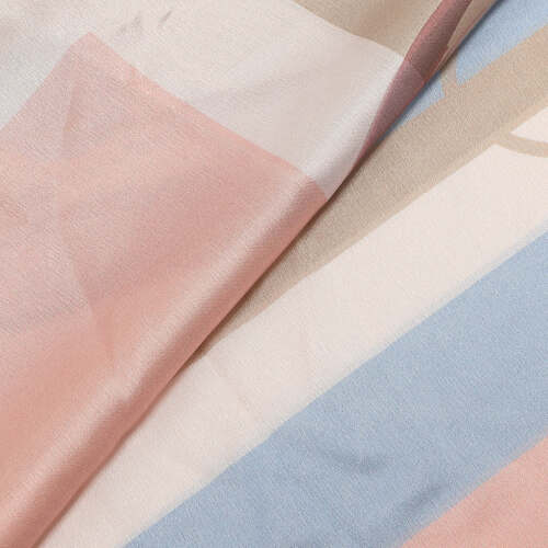 Alternative view of Mimi Muà - Foulard con Cornici Multicolor 90x90 cm - Rosa