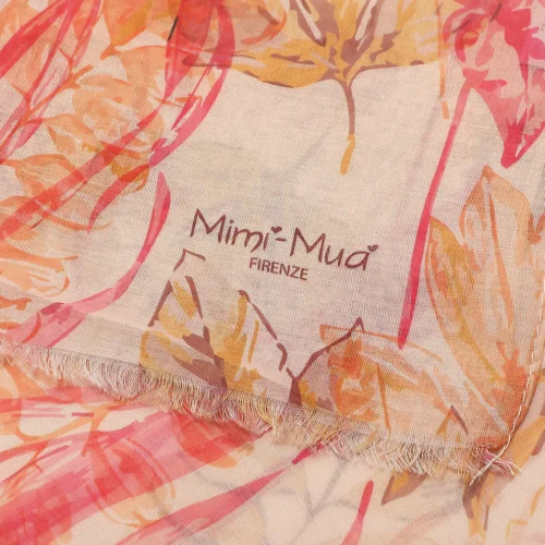 Alternative view of Mimi Muà - Foulard con Stampa Animalier 135x135 cm - Rosa