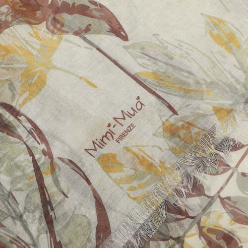 Alternative view of Mimi Muà - Foulard con Stampa Animalier 135x135 cm - Verde Pastello