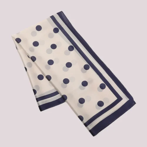 Mimi Muà - Foulard in Fantasia Bubble 90x90 cm - Blu