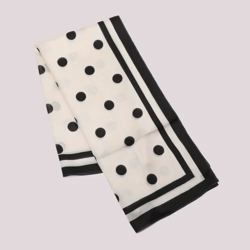 Mimi Muà - Foulard in Fantasia Bubble 90x90 cm - Nero