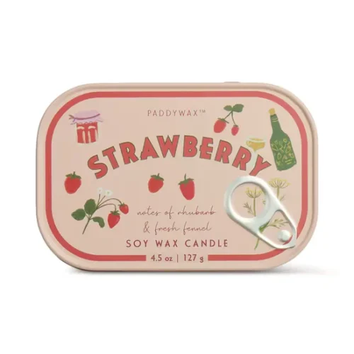 Paddywax - Candela Profumata in Latta Bistro – "Strawberry" (Cera di Soia)