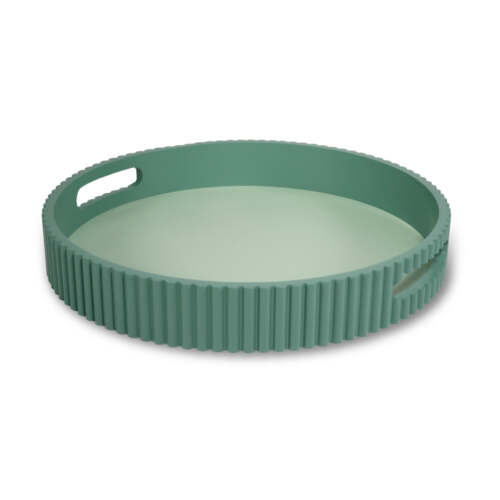 Wd Lifestyle - Vassoio Ø 30 cm in mdf. Colore verde.