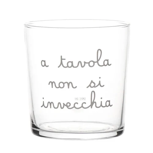 Simple Day - Set 6 Bicchieri acqua a tavola non si invecchia