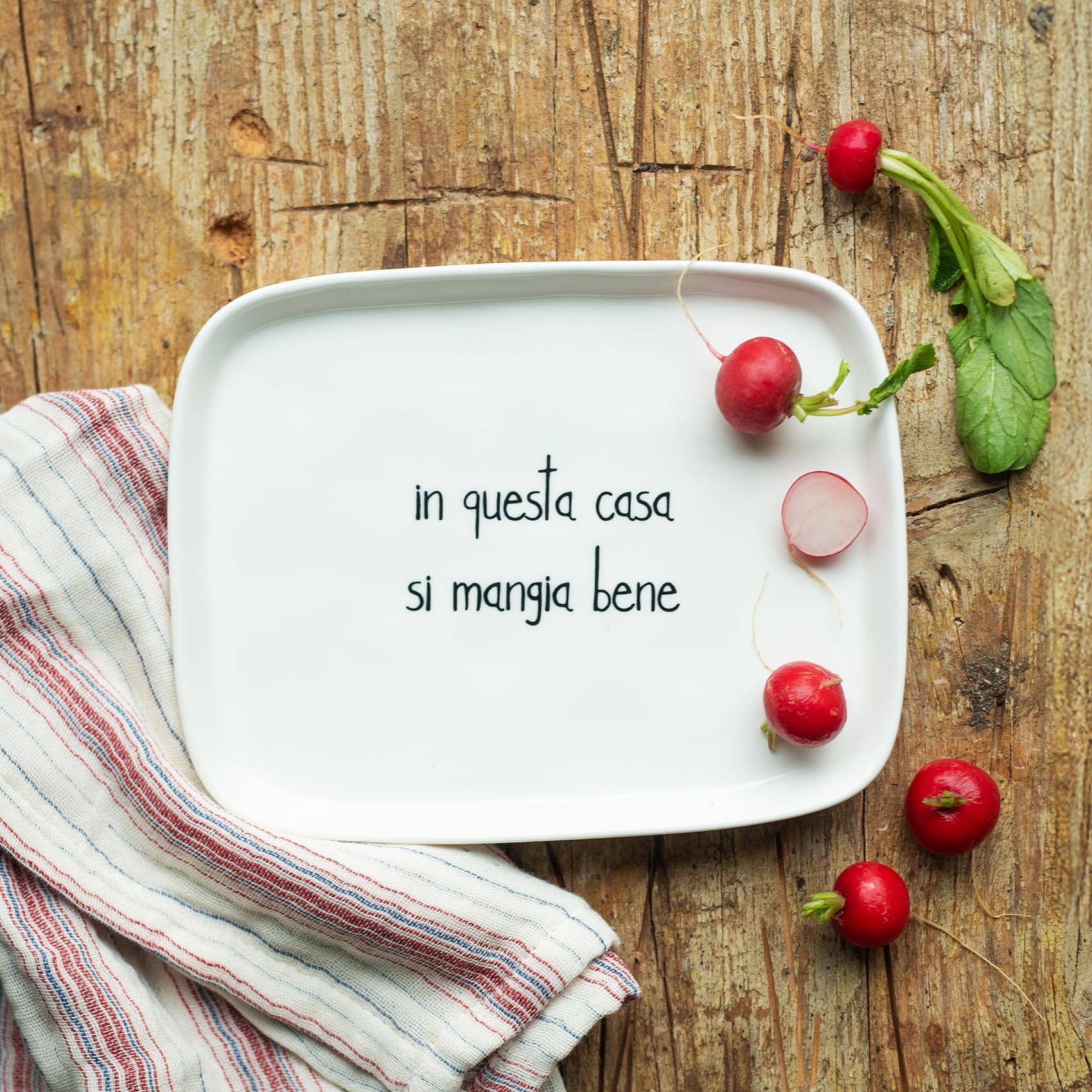 Simple Day - Piatto rettangolare - In questa casa si mangia bene - immagine 2