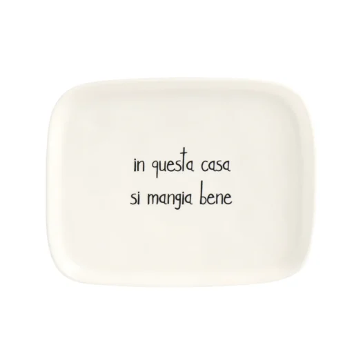 Simple Day - Piatto rettangolare - In questa casa si mangia bene
