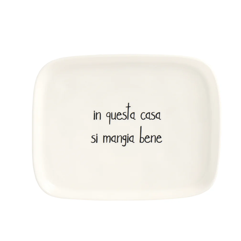 Simple Day - Piatto rettangolare - In questa casa si mangia bene
